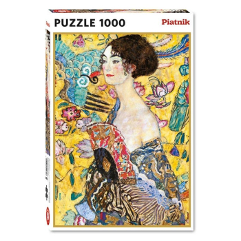 Puzzle - 1000 Klimt, Dama z Wachlarzem PIATNIK